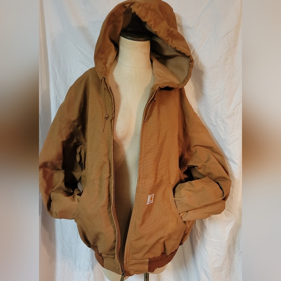 Carhartt Mens Flannel Lined Duck Active Jacket - Picture 10 of 16